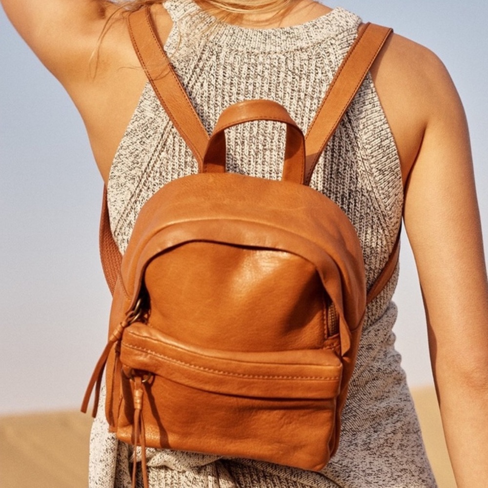 Madewell Tan Leather Backpack